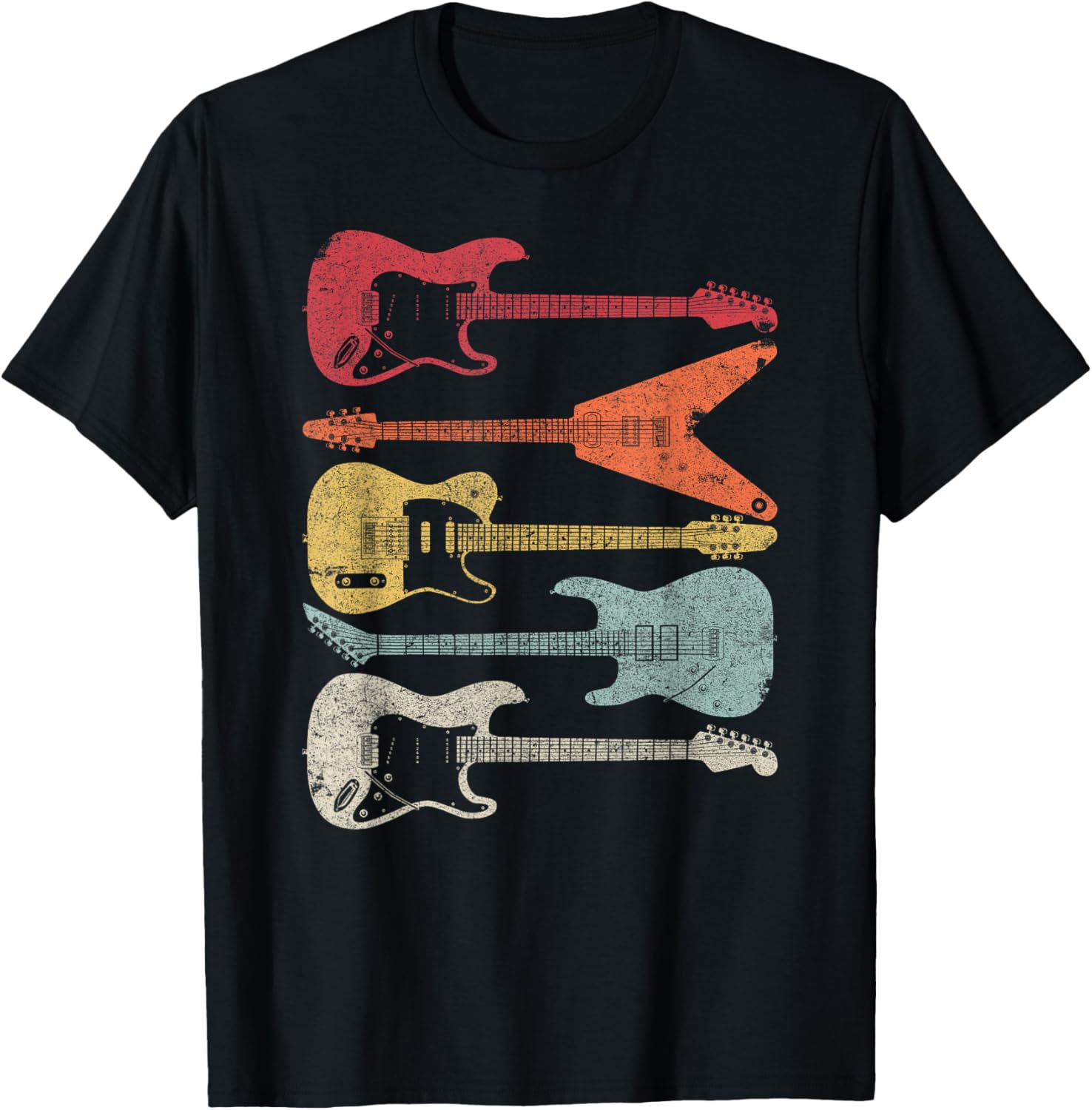 Guitar Shirt. Retro Style Gift For Guitarist
