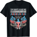 Mens Funny American Patriot Dad Freedom Eagle USA Flag