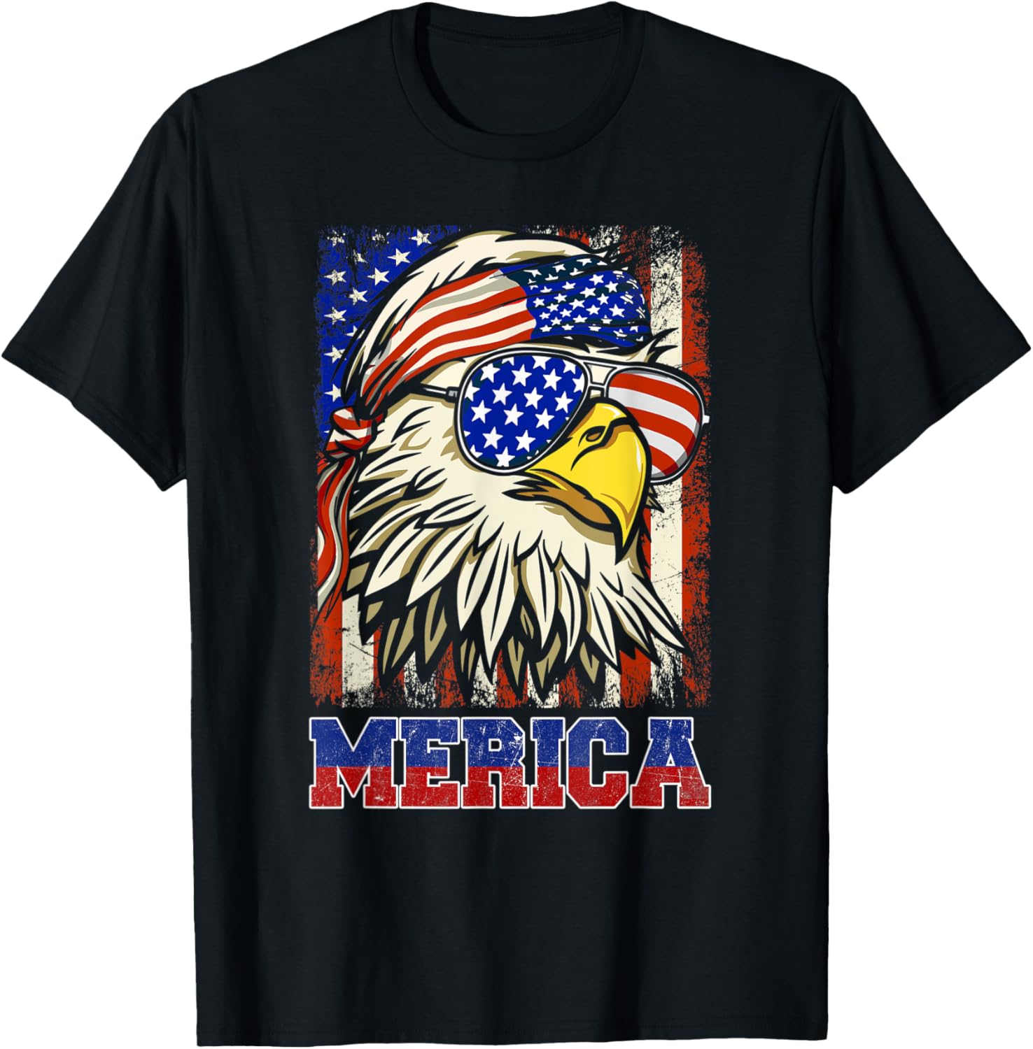 4th Of July Patriotic Eagle Mullet Shirt American Flag USA