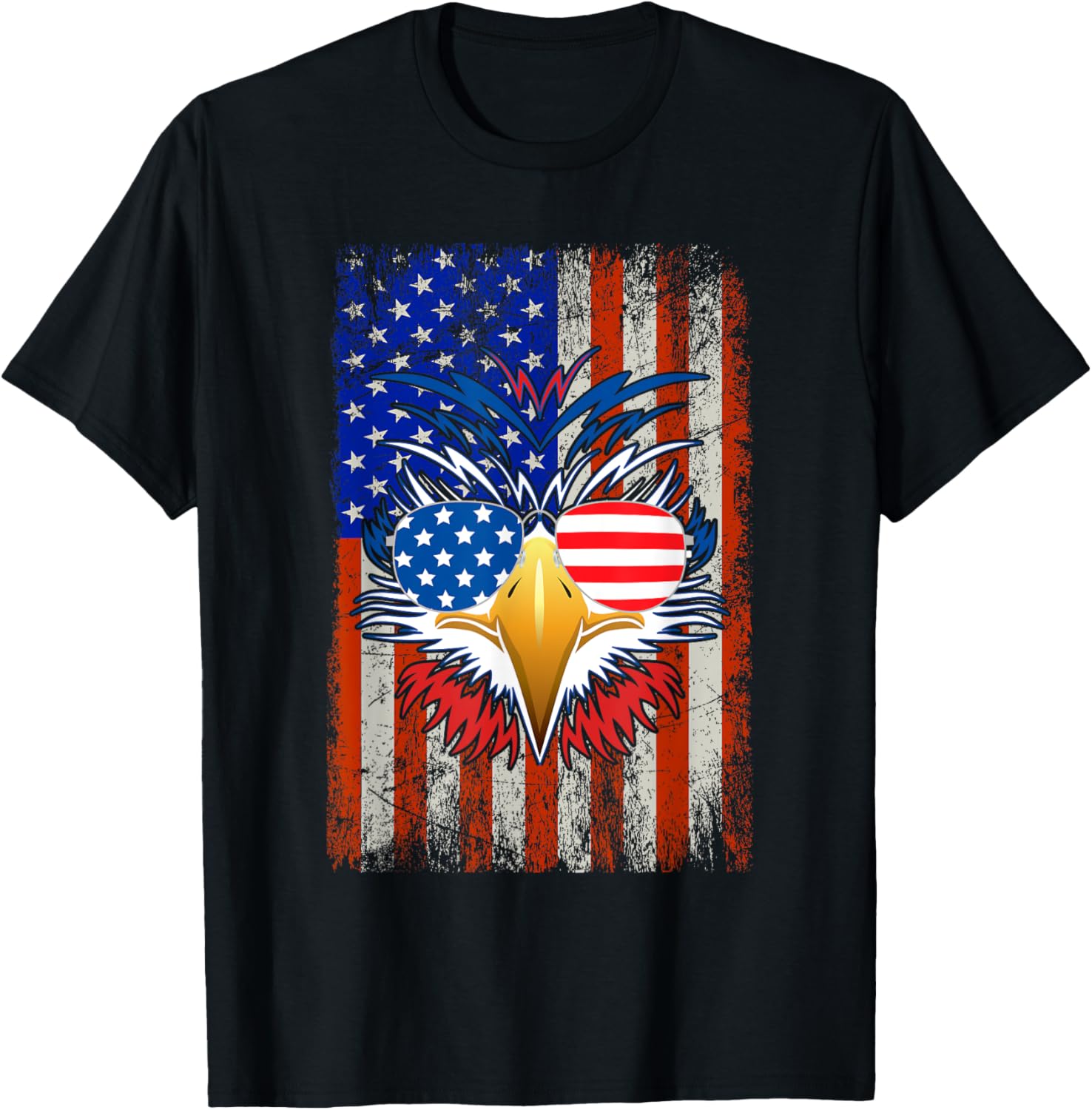 Funny Graphic 4th Of July American Flag Patriotic Eagle USA