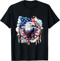 eagle with american flag and dreamcatcher