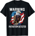 Warning Patriotism Detected American Bald Eagle America USA