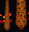 Black And Orange Halloween Ties Neckties