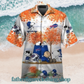 Buffalo Bills Snoopy Charlie Brown Autumn Tree Hawaiian Shirt