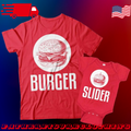 Burger And Slider Matching Father Daughter Shirts