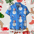 Christmas Delight Snowman Unisex Hawaiian Comfort Festive Tee