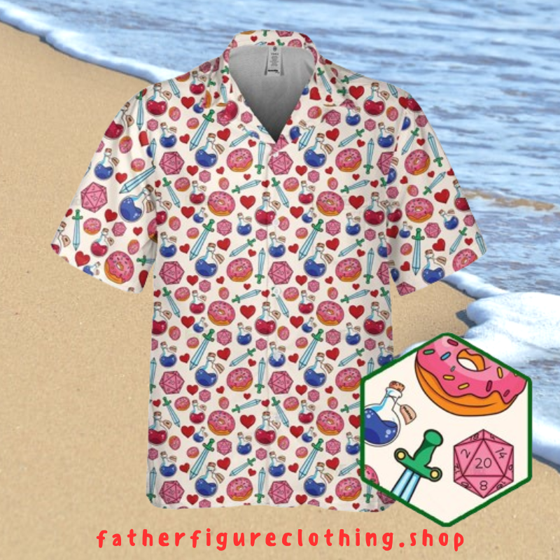 Dice Donut 3D Shirt Hawaiian Shirts