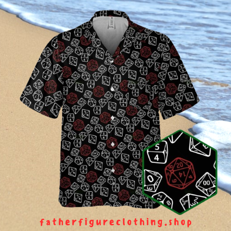 Dice Red Amp White Hawaiian Shirts