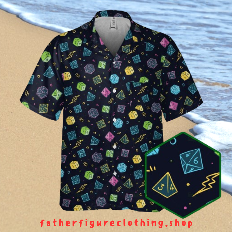 Dice Retro Design Hawaiian Shirts