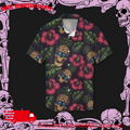Cool Pineapple Skull Hibiscus Hawaiian Shirts For Dads