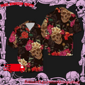 3D Enigmatic Skull Amidst Flowers Hawaiian Shirt For Dads