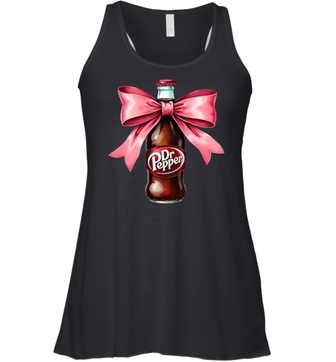 Dr Pepper Pink Bow Coquette Racerback Tank