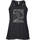 Crows Before Bros Support Your Local Murder Racerback Tank