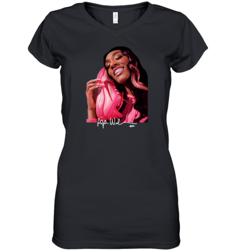 Dawn Staley A039Ja Wilson 22 Women039S V Neck T Shirt