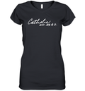 Catholic Est 33 Ad Christianity Faith Hope Love 33 Women039S V Neck T Shirt