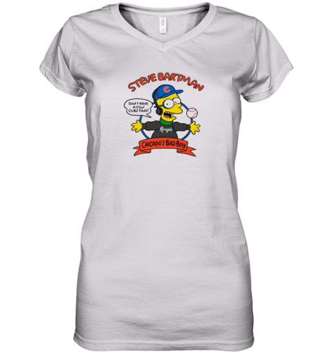 Bootleg Bartman Women039S V Neck T Shirt