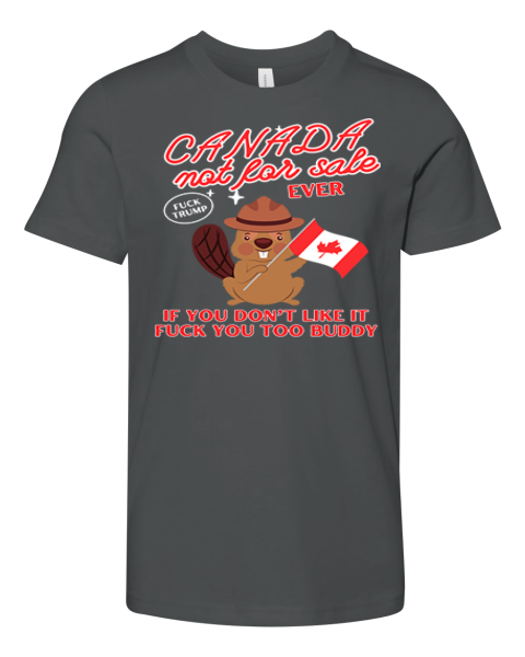 Canada Not For Sale Ever Fuck Trump Premium Youth T Shirt
