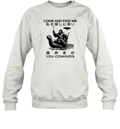 Come And Find Me You Cowards Japanese Funny Cryptid Sweatshirt