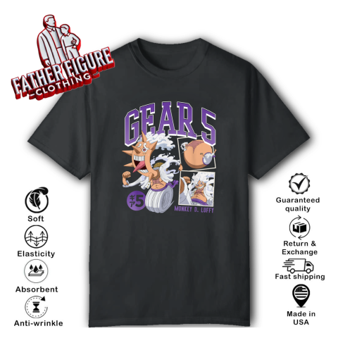 Anime Monkey D Luffy Gear 5 Poses T Shirt
