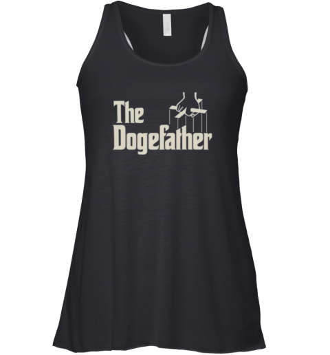 Elon Musk Wears The Dogefather Shirt For Sale Racerback Tank