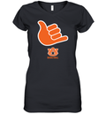Auburn Tigers Call God Hand Sign Women039S V Neck T Shirt