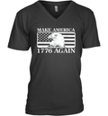 Eagles Make America 1776 Again V Neck T Shirt
