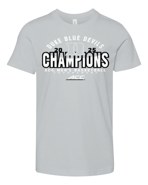 Duke Blue Devils Men039S Basketball Acc Champs 2025 Premium Youth T Shirt