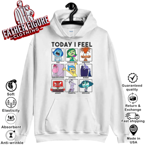 Disney Pixar Inside Out 2 Today I Feel Hoodie
