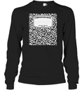Composition Book Notebook Long Sleeve T Shirt