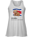 Costa Rica Al Chile Adv En Serio De Verdad Racerback Tank