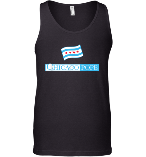 Chicago Pope Leo Xiv With Chicago Flag Tank Top