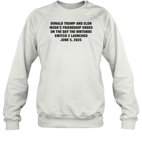 Donald Trump And Elon Musk039S Friendship Ended On The Day The Nintendo Sweatshirt
