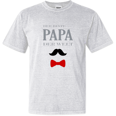 Der Beste Papa Der Welt Dyed Heavyweight T Shirt