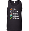 Eat Sleep Anime Gaming Repeat Kawaii Otaku Anime Manga Tank Top