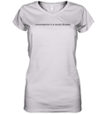 Consumption Is A Social Disease Women039S V Neck T Shirt