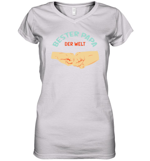 Bester Papa Der Welt Tee Women039S V Neck T Shirt