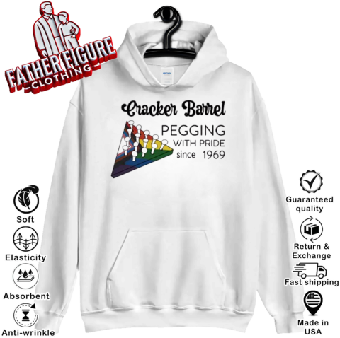 Cracker Barrel Pegging With Pride Since 1969 Hoodie