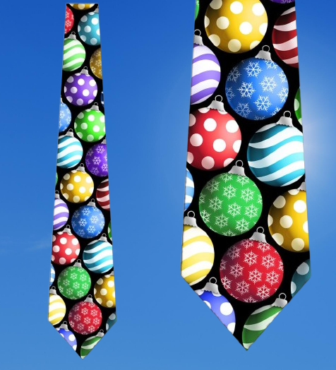 Christmas Ornament Ties Neckties