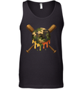 Baseball Drip Camo Baseball Bats Tank Top