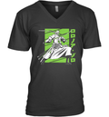 Anime White And Green Roronoa Zoro V Neck T Shirt
