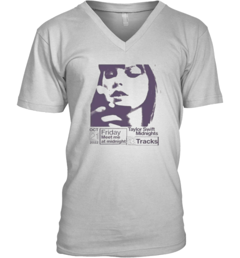 Asahi Treasure Wearing Taylor Swifts Midnights V Neck T Shirt