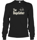 Elon Musk Wears The Dogefather Shirt For Sale Long Sleeve T Shirt