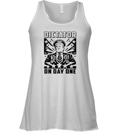 Dictator On Day One Trump Racerback Tank