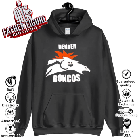 Denber Boncos Denver Broncos Parody Logo Hoodie