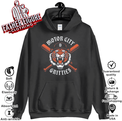 Detroit Tigers Motor City Gritties Hoodie
