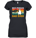 Best Penguin Dad Ever Women039S V Neck T Shirt