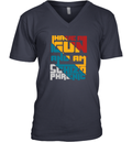 Coraltea I Have A Gun And Am Schizophrenic V Neck T Shirt
