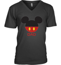 Disney Mickey Mouse Dad V Neck T Shirt