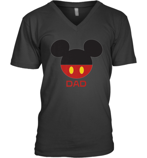 Disney Mickey Mouse Dad V Neck T Shirt