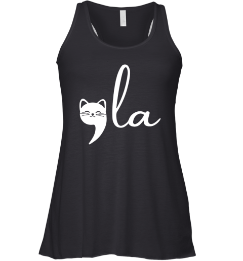 Comma La Cat Lady Racerback Tank